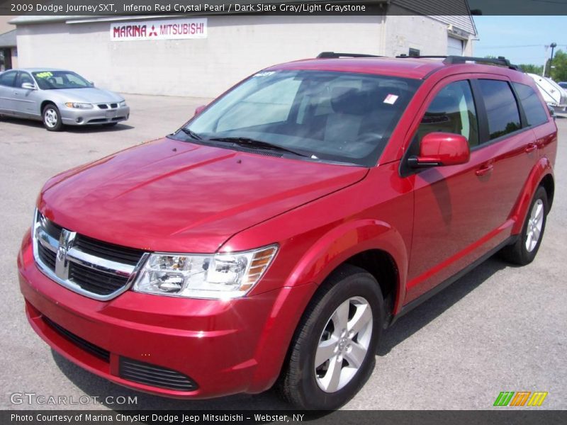 Inferno Red Crystal Pearl / Dark Slate Gray/Light Graystone 2009 Dodge Journey SXT