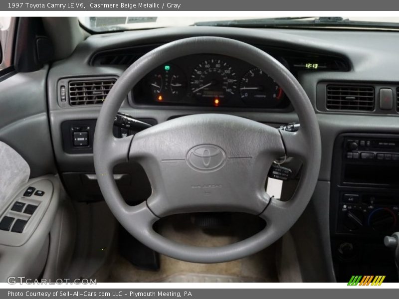 Cashmere Beige Metallic / Gray 1997 Toyota Camry LE V6