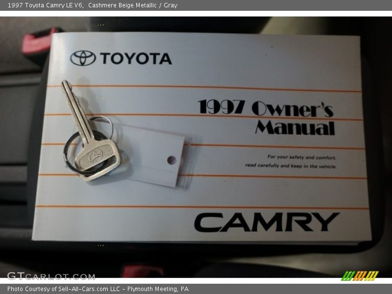 Cashmere Beige Metallic / Gray 1997 Toyota Camry LE V6