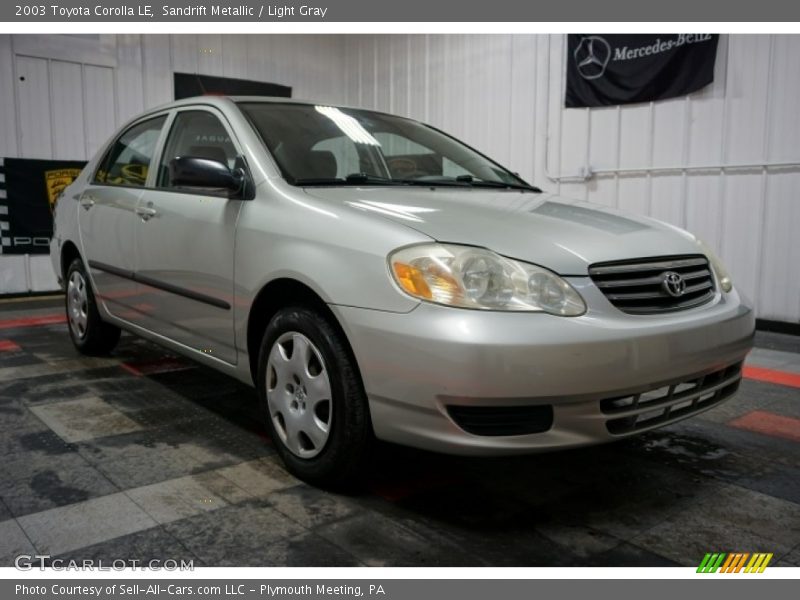 Sandrift Metallic / Light Gray 2003 Toyota Corolla LE