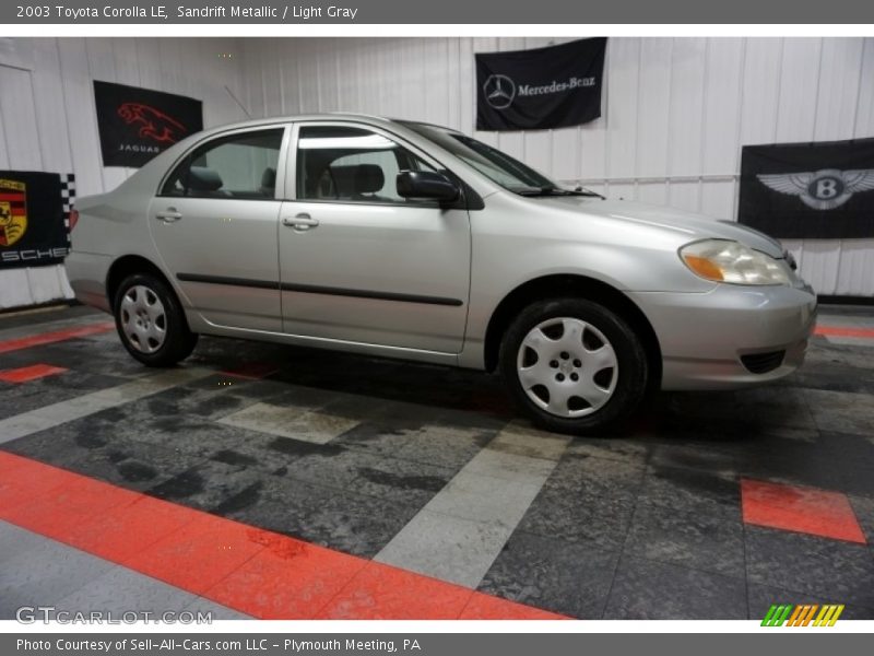 Sandrift Metallic / Light Gray 2003 Toyota Corolla LE