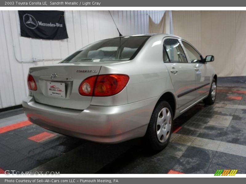 Sandrift Metallic / Light Gray 2003 Toyota Corolla LE