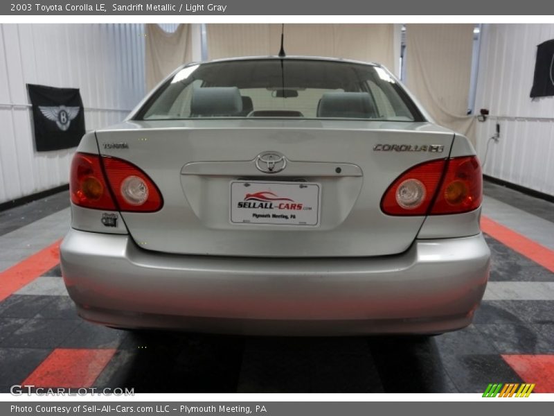 Sandrift Metallic / Light Gray 2003 Toyota Corolla LE