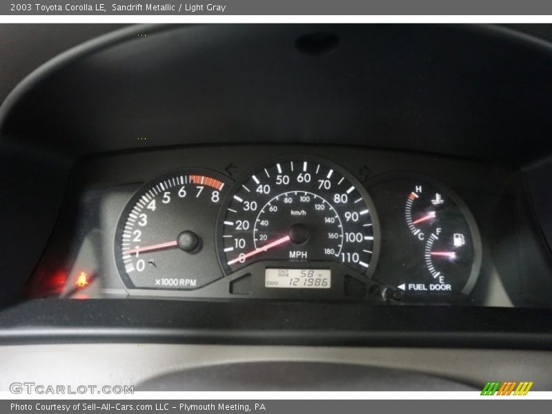 Sandrift Metallic / Light Gray 2003 Toyota Corolla LE