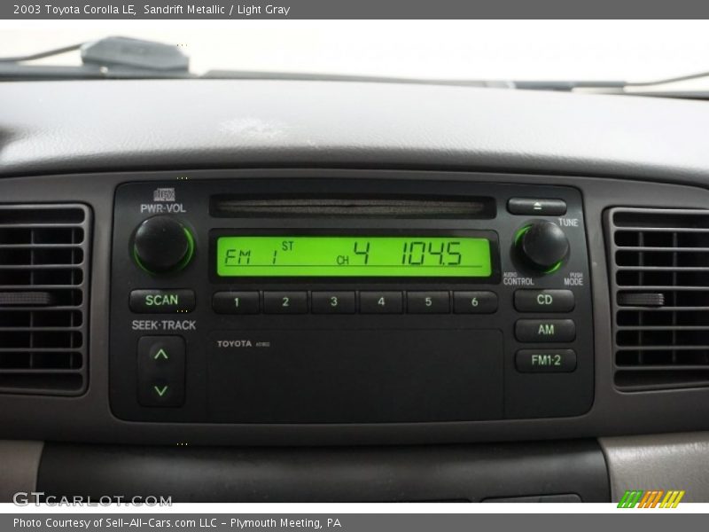 Sandrift Metallic / Light Gray 2003 Toyota Corolla LE