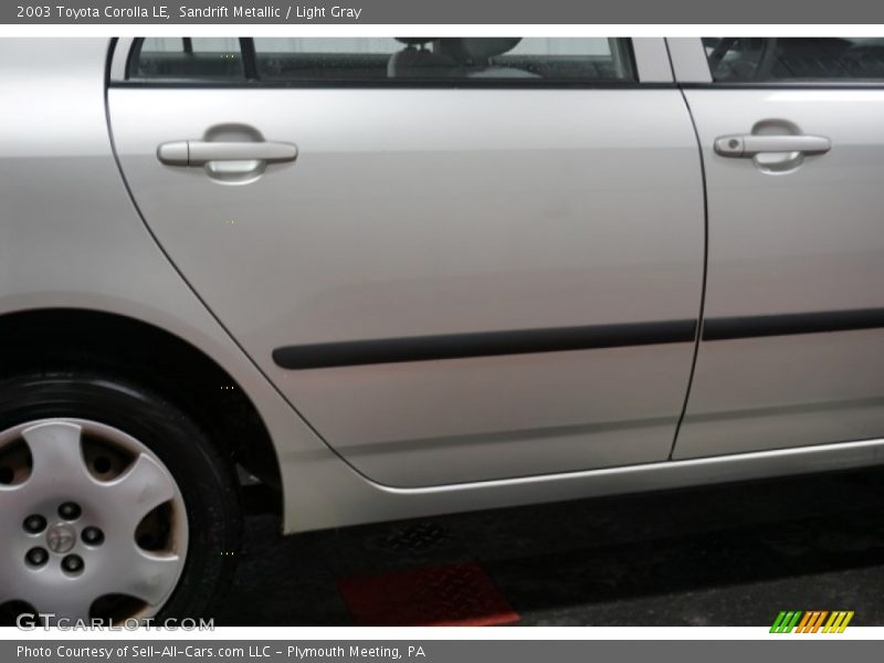 Sandrift Metallic / Light Gray 2003 Toyota Corolla LE
