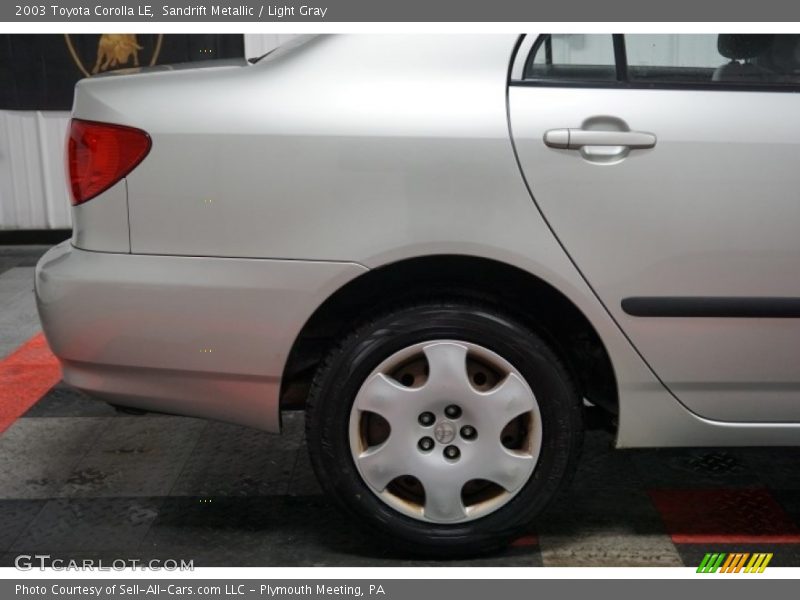 Sandrift Metallic / Light Gray 2003 Toyota Corolla LE