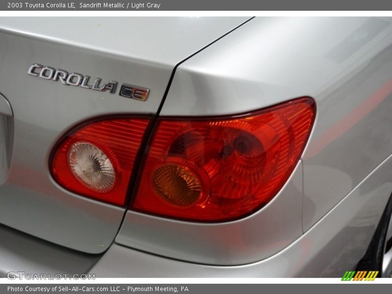 Sandrift Metallic / Light Gray 2003 Toyota Corolla LE