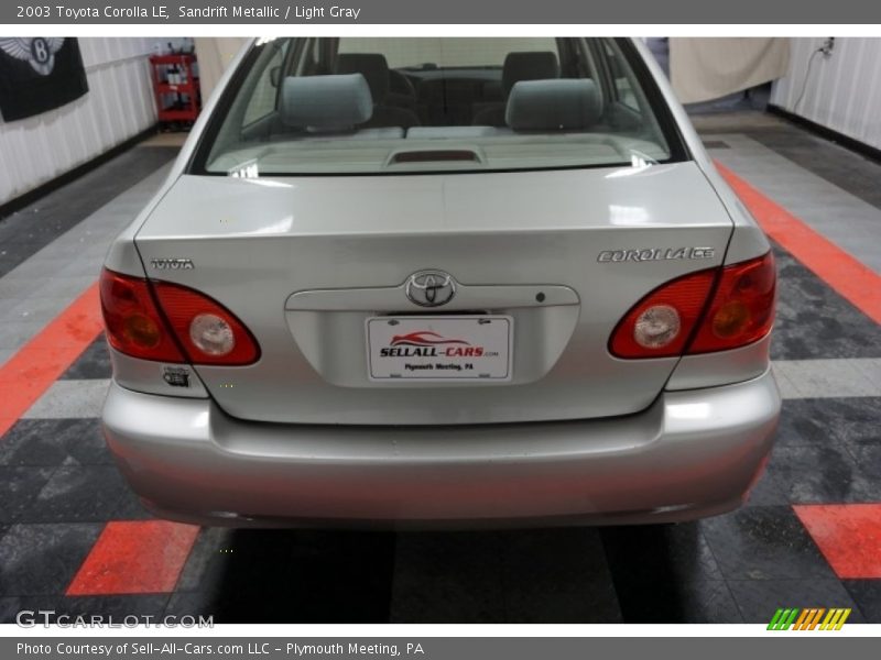 Sandrift Metallic / Light Gray 2003 Toyota Corolla LE