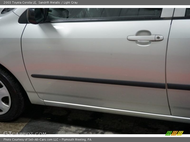 Sandrift Metallic / Light Gray 2003 Toyota Corolla LE