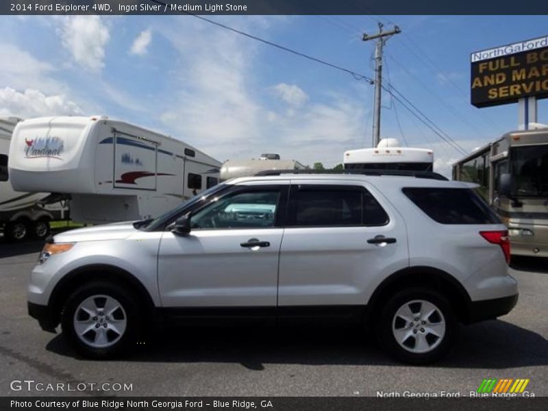 Ingot Silver / Medium Light Stone 2014 Ford Explorer 4WD