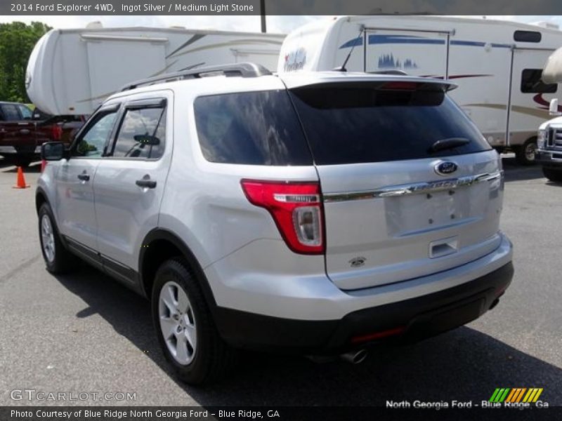 Ingot Silver / Medium Light Stone 2014 Ford Explorer 4WD