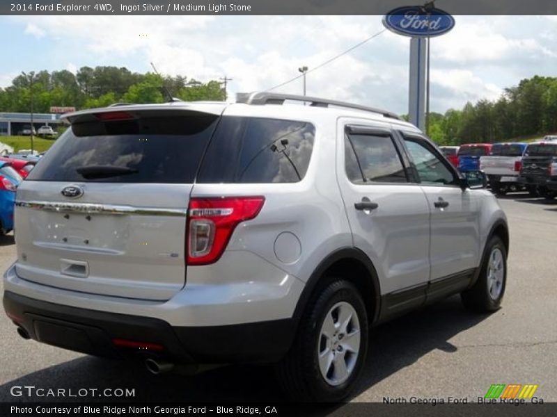 Ingot Silver / Medium Light Stone 2014 Ford Explorer 4WD