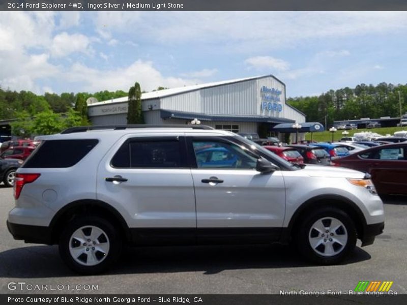 Ingot Silver / Medium Light Stone 2014 Ford Explorer 4WD