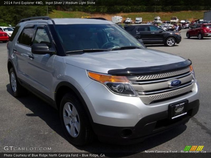 Ingot Silver / Medium Light Stone 2014 Ford Explorer 4WD