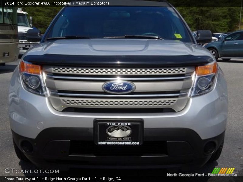 Ingot Silver / Medium Light Stone 2014 Ford Explorer 4WD