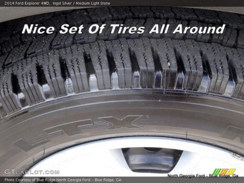 Ingot Silver / Medium Light Stone 2014 Ford Explorer 4WD