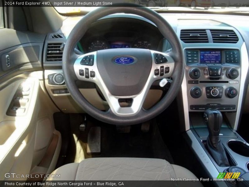 Ingot Silver / Medium Light Stone 2014 Ford Explorer 4WD