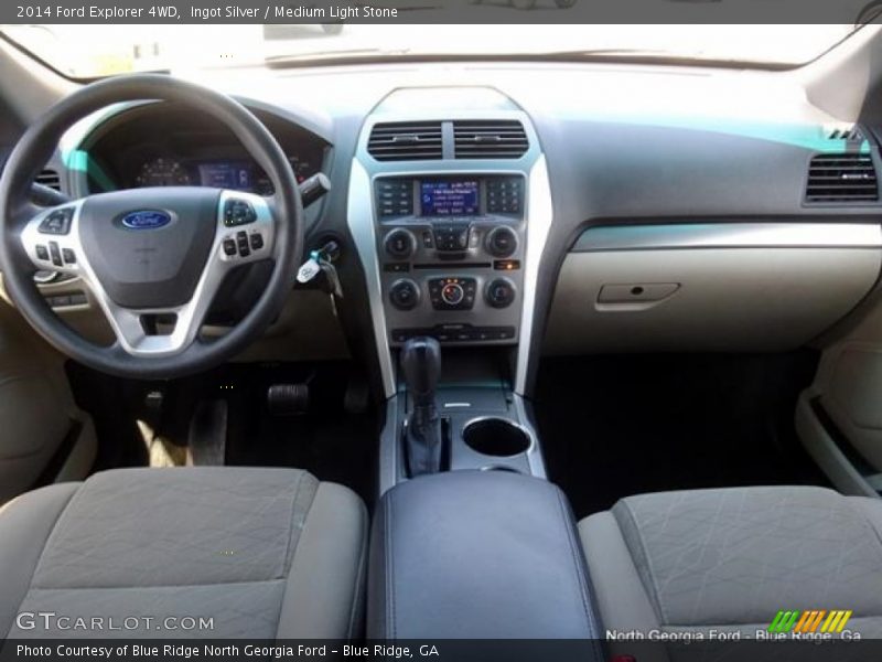 Ingot Silver / Medium Light Stone 2014 Ford Explorer 4WD