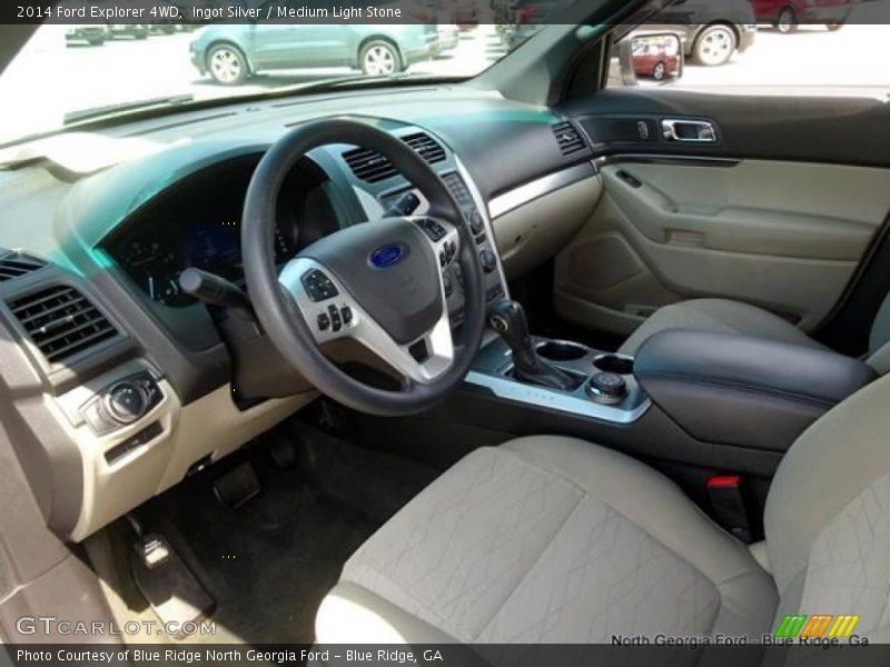 Ingot Silver / Medium Light Stone 2014 Ford Explorer 4WD