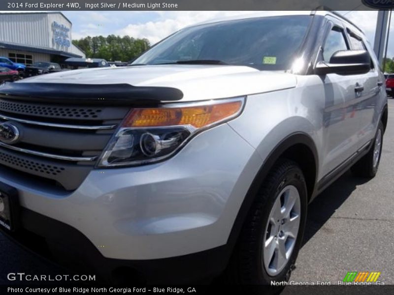 Ingot Silver / Medium Light Stone 2014 Ford Explorer 4WD