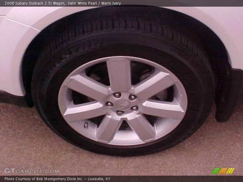 Satin White Pearl / Warm Ivory 2008 Subaru Outback 2.5i Wagon