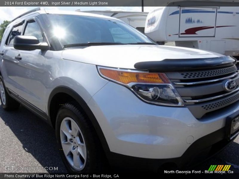 Ingot Silver / Medium Light Stone 2014 Ford Explorer 4WD
