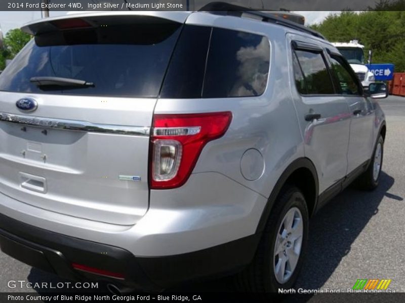 Ingot Silver / Medium Light Stone 2014 Ford Explorer 4WD