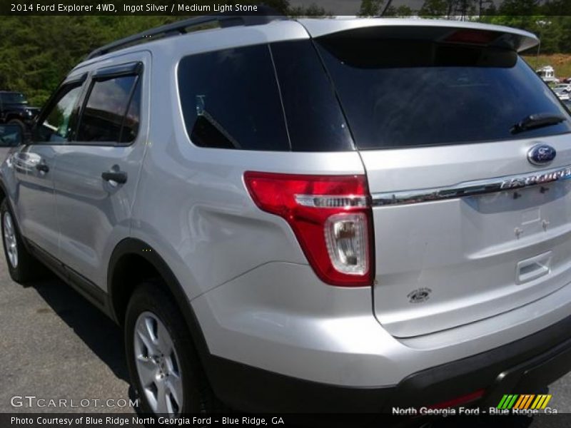 Ingot Silver / Medium Light Stone 2014 Ford Explorer 4WD