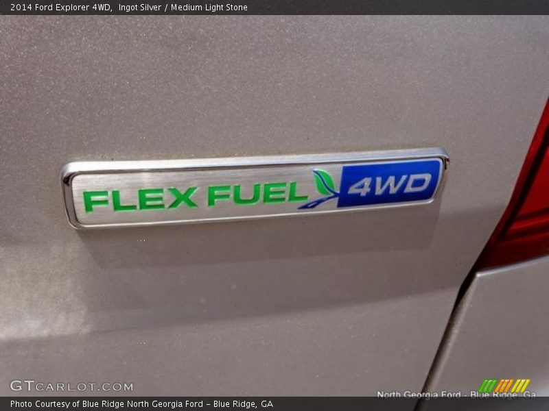 Ingot Silver / Medium Light Stone 2014 Ford Explorer 4WD