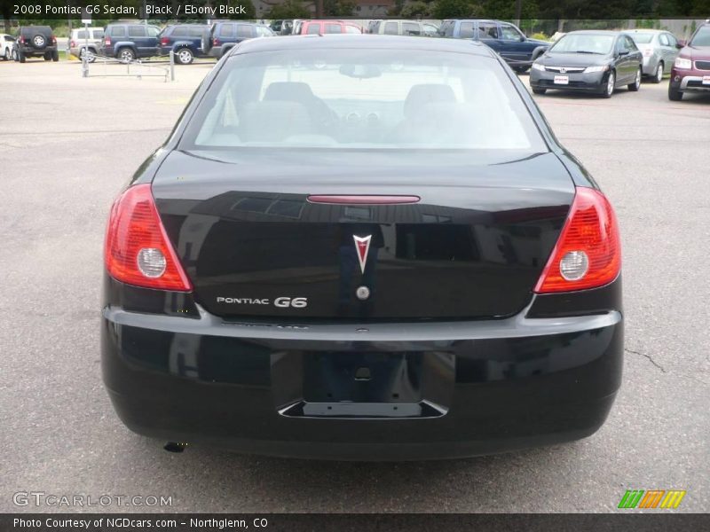 Black / Ebony Black 2008 Pontiac G6 Sedan