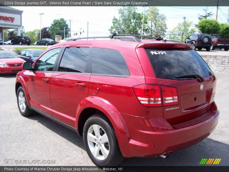 Inferno Red Crystal Pearl / Dark Slate Gray/Light Graystone 2009 Dodge Journey SXT