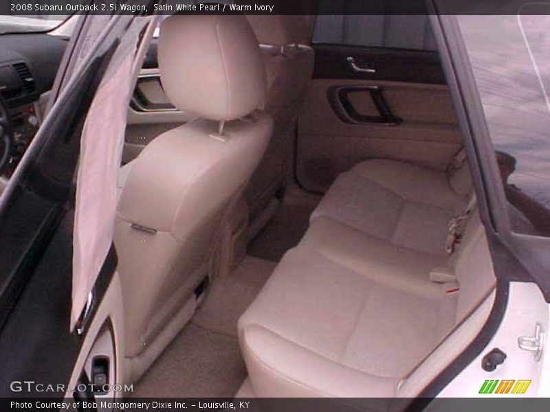Satin White Pearl / Warm Ivory 2008 Subaru Outback 2.5i Wagon