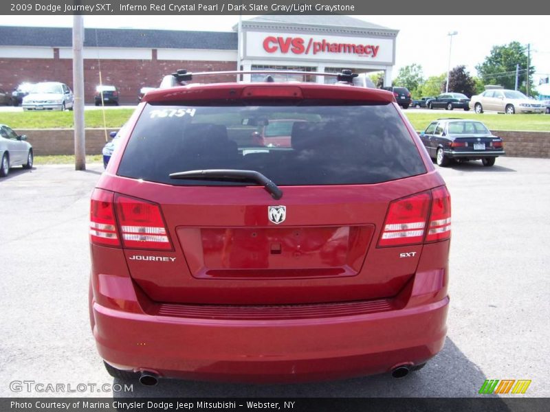 Inferno Red Crystal Pearl / Dark Slate Gray/Light Graystone 2009 Dodge Journey SXT
