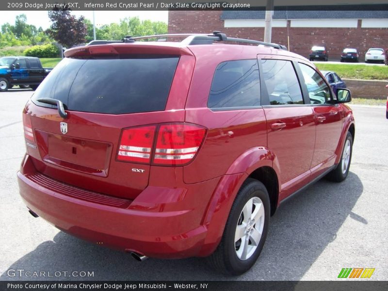 Inferno Red Crystal Pearl / Dark Slate Gray/Light Graystone 2009 Dodge Journey SXT