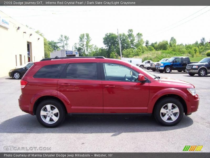 Inferno Red Crystal Pearl / Dark Slate Gray/Light Graystone 2009 Dodge Journey SXT