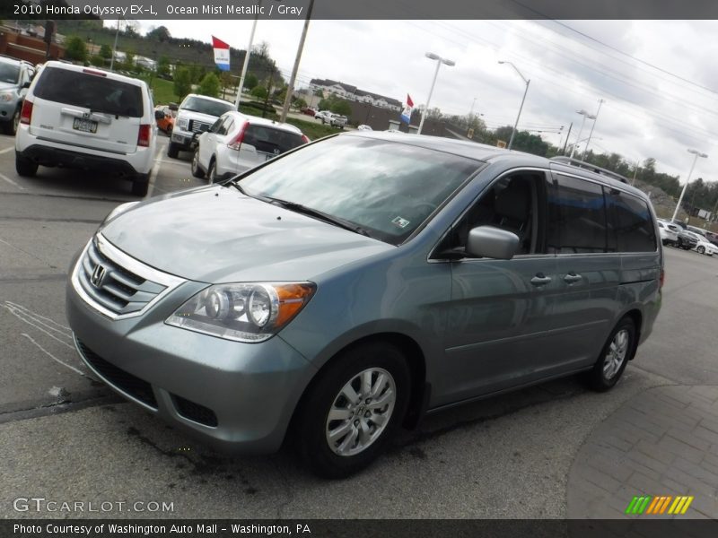 Ocean Mist Metallic / Gray 2010 Honda Odyssey EX-L