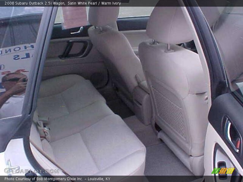 Satin White Pearl / Warm Ivory 2008 Subaru Outback 2.5i Wagon