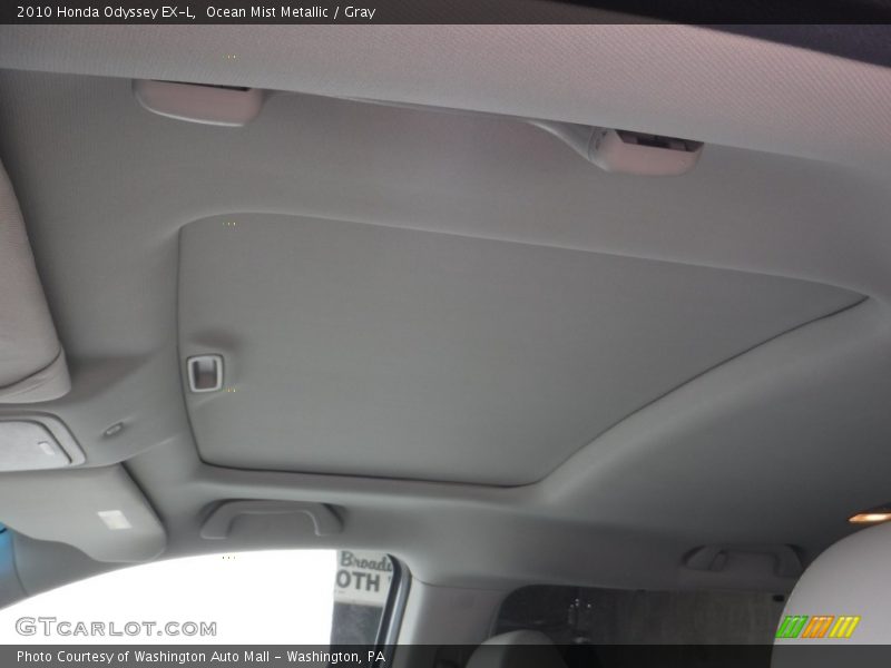 Ocean Mist Metallic / Gray 2010 Honda Odyssey EX-L
