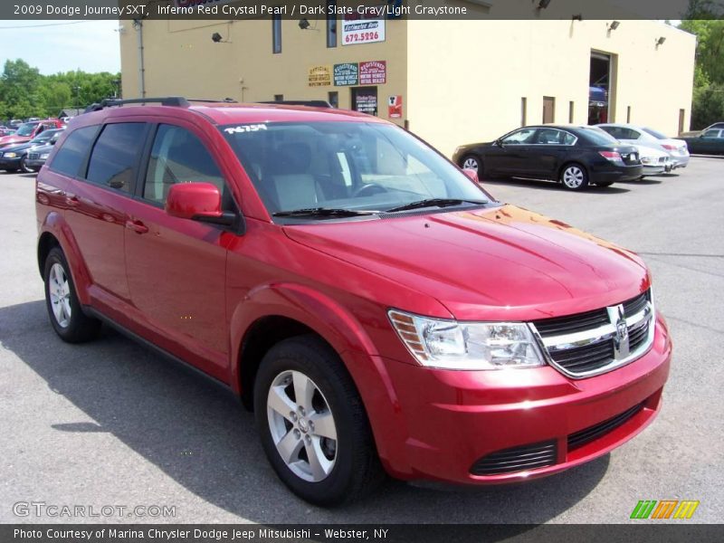 Inferno Red Crystal Pearl / Dark Slate Gray/Light Graystone 2009 Dodge Journey SXT