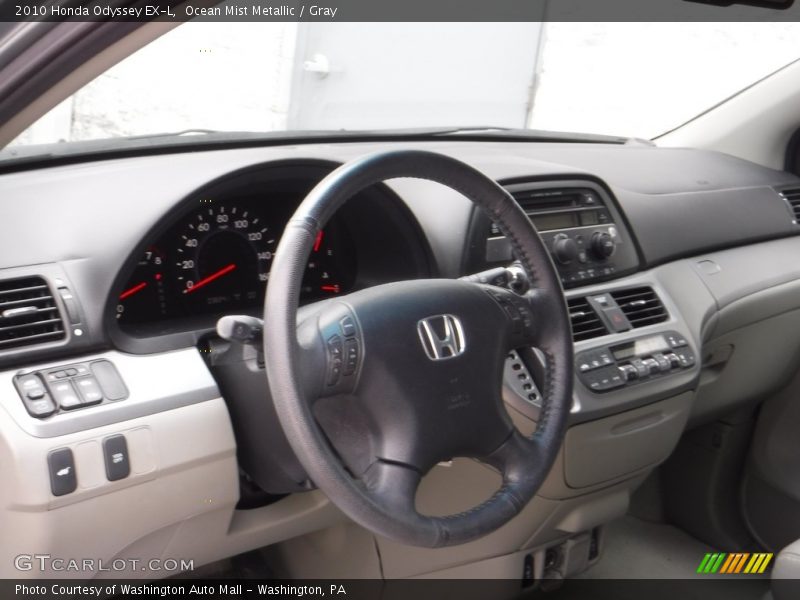 Ocean Mist Metallic / Gray 2010 Honda Odyssey EX-L