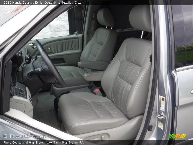 Ocean Mist Metallic / Gray 2010 Honda Odyssey EX-L