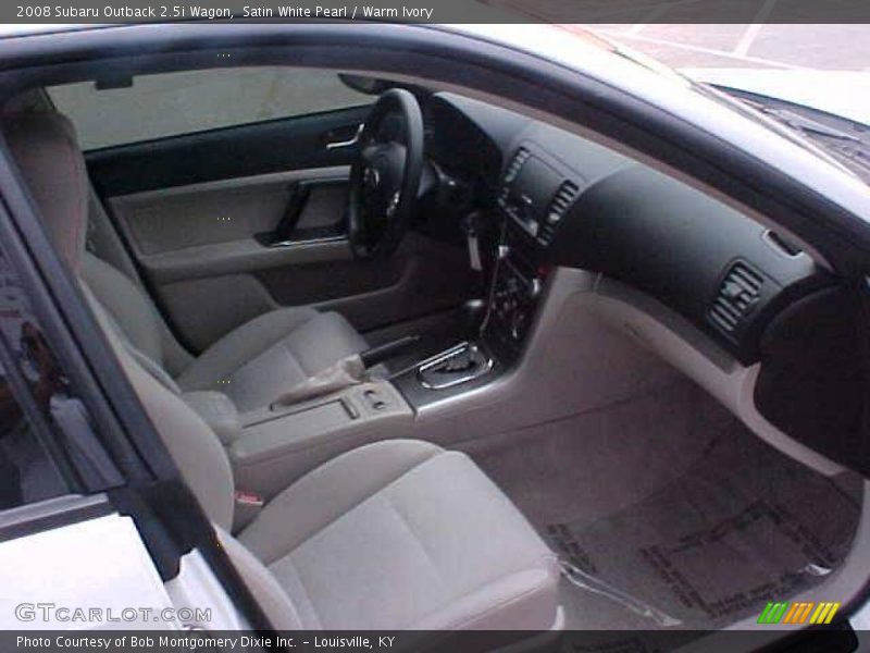 Satin White Pearl / Warm Ivory 2008 Subaru Outback 2.5i Wagon
