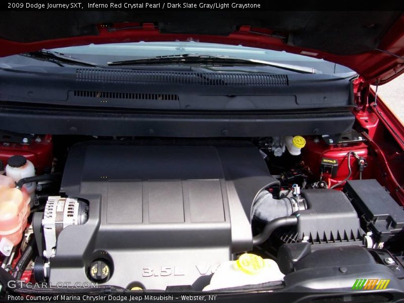 Inferno Red Crystal Pearl / Dark Slate Gray/Light Graystone 2009 Dodge Journey SXT