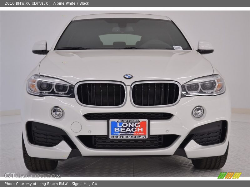 Alpine White / Black 2016 BMW X6 xDrive50i