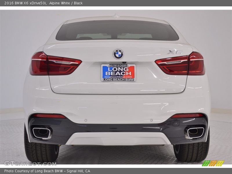 Alpine White / Black 2016 BMW X6 xDrive50i