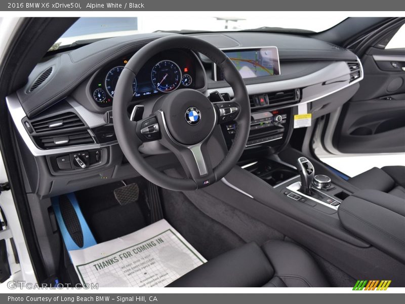 Alpine White / Black 2016 BMW X6 xDrive50i