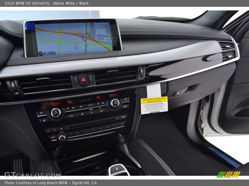 Alpine White / Black 2016 BMW X6 xDrive50i