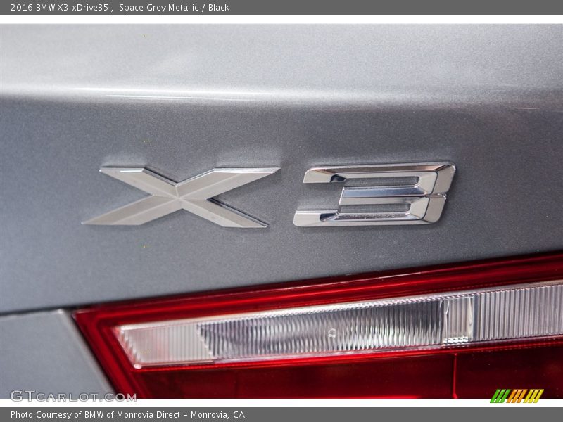 Space Grey Metallic / Black 2016 BMW X3 xDrive35i
