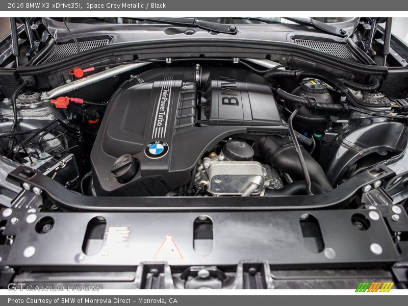 Space Grey Metallic / Black 2016 BMW X3 xDrive35i